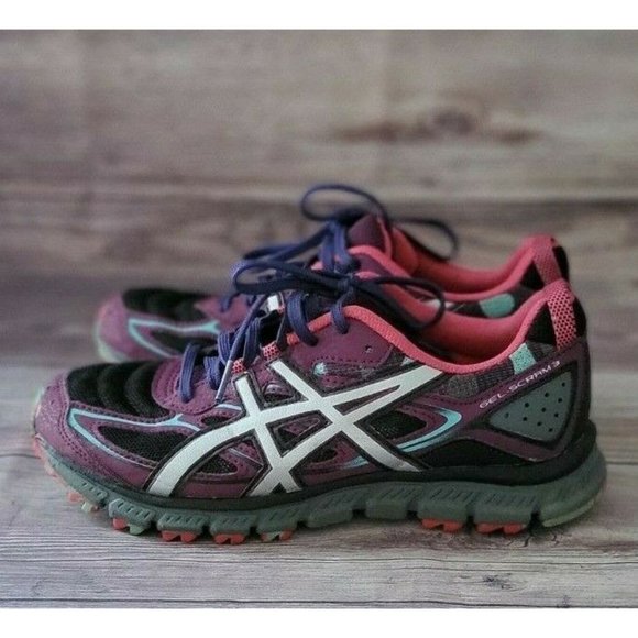 Asics Womens Sneakers Size 7.5 Gel-Scam 3 Purple Black - Picture 2 of 5